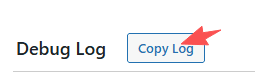 wordpress litespeed cache toolbox debug log copy log